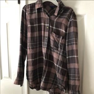 Aeropostale Flannel Button Down Shirt medium